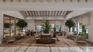 Coin salon dans le hall