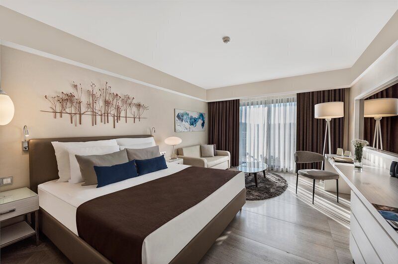 Standard Double Room | Minibar (free items), in-room safe, desk, iron/ironing board