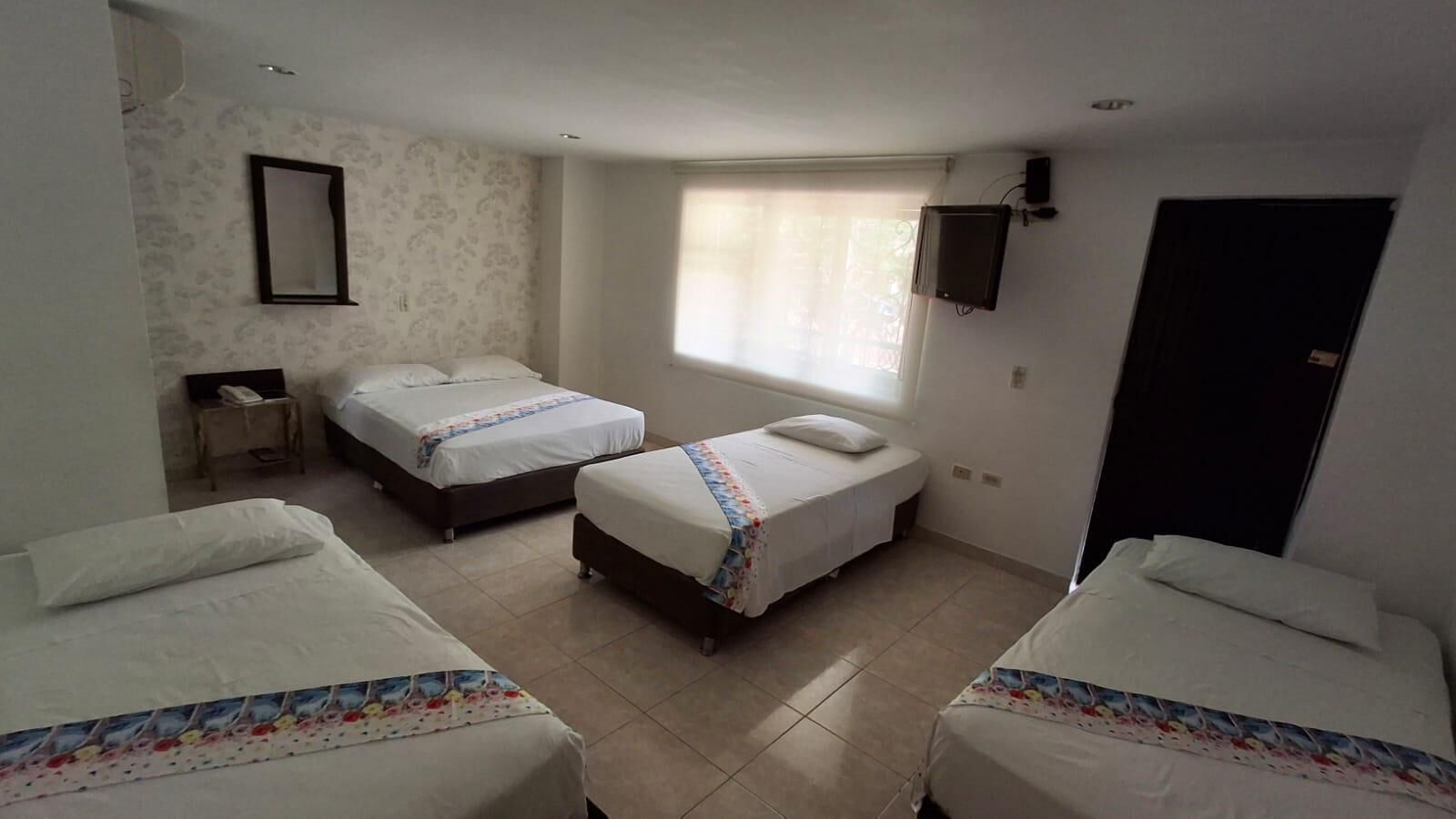 In-room safe, desk, blackout drapes, free cribs/infant beds