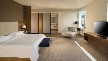 Premium bedding, down duvets, memory-foam beds, free minibar items