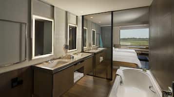 Free toiletries, hair dryer, bathrobes, slippers