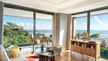 Premium Suite, 1 King Bed (Sagar) | Egyptian cotton sheets, premium bedding, pillow-top beds, minibar