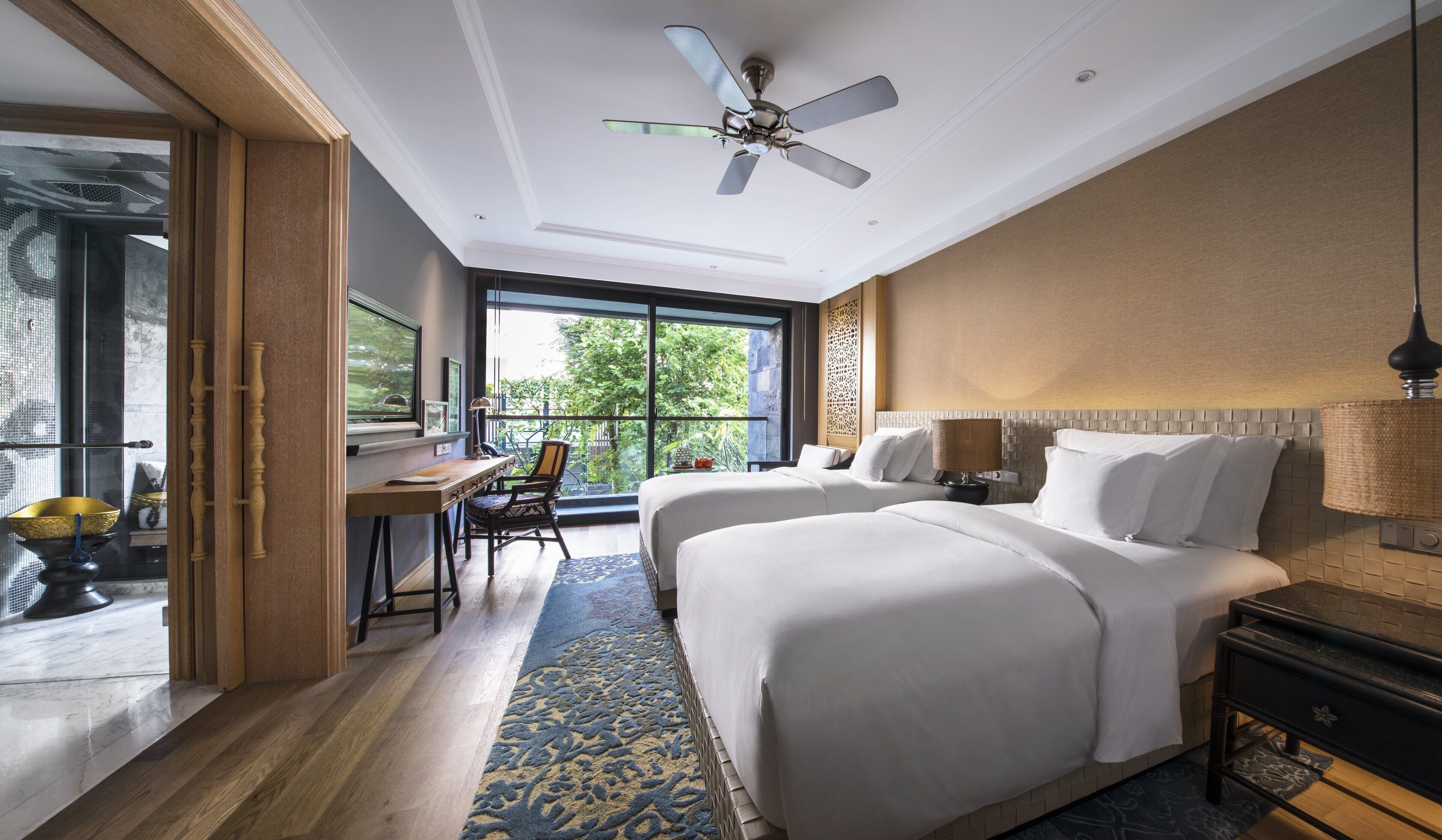 King or Double Beds Garden View