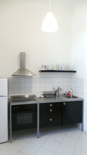 Lägenhet - 2 sovrum - kök - utsikt mot staden | Eget pentry | Kylskåp, mikrovågsugn och kaffe- och tebryggare