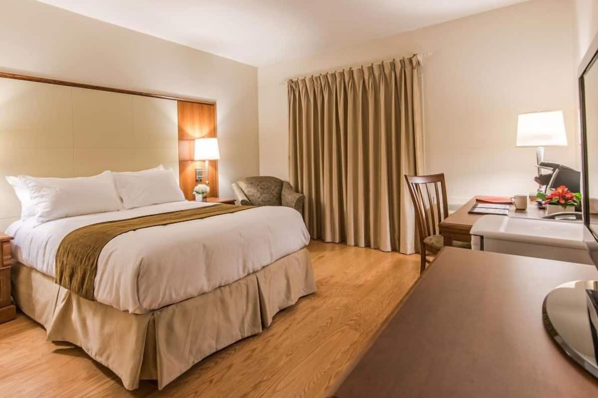 Classic Double Room, 1 Queen Bed, Mobility Accessible | Desk, laptop workspace, free WiFi, bed sheets