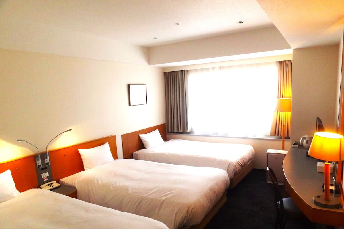 Large Triple Room, Non Smoking | Desk, blackout curtains, iron/ironing board, free WiFi