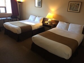 Standard Room, 2 Double Beds | Desk, free WiFi, bed sheets
