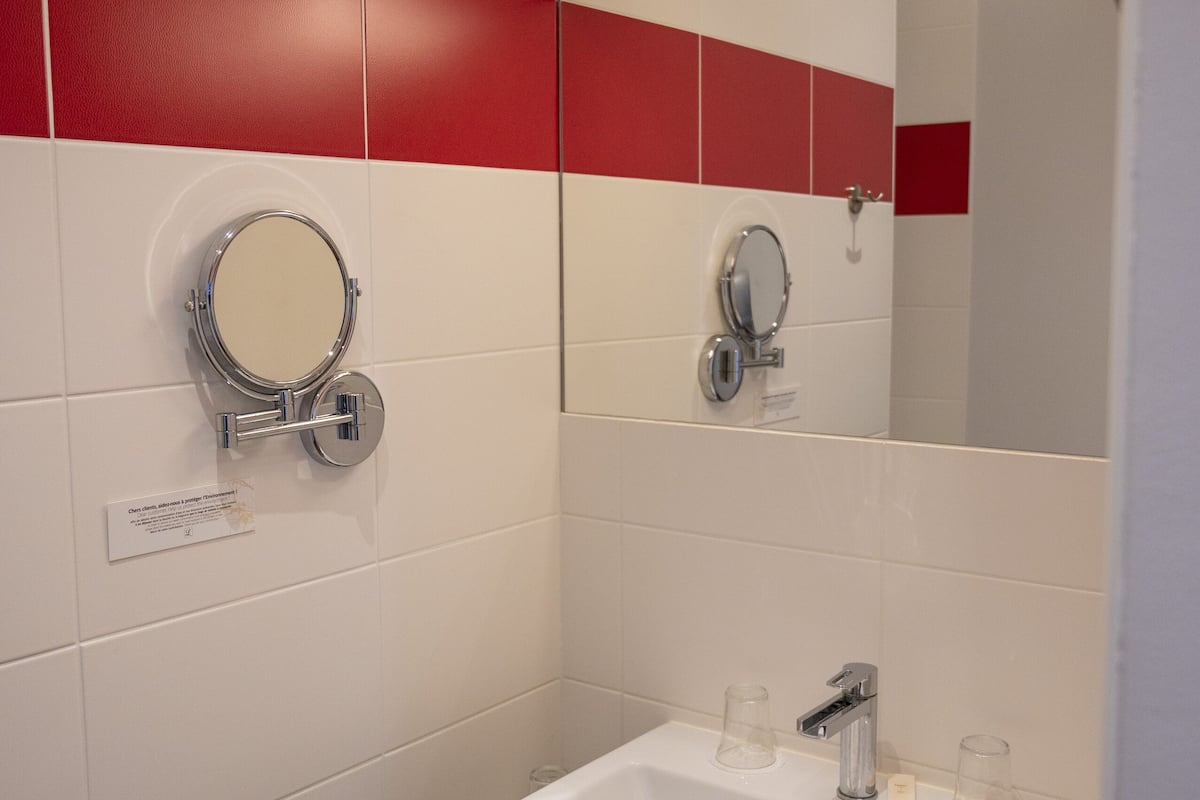 superior double room | bathroom | hair dryer