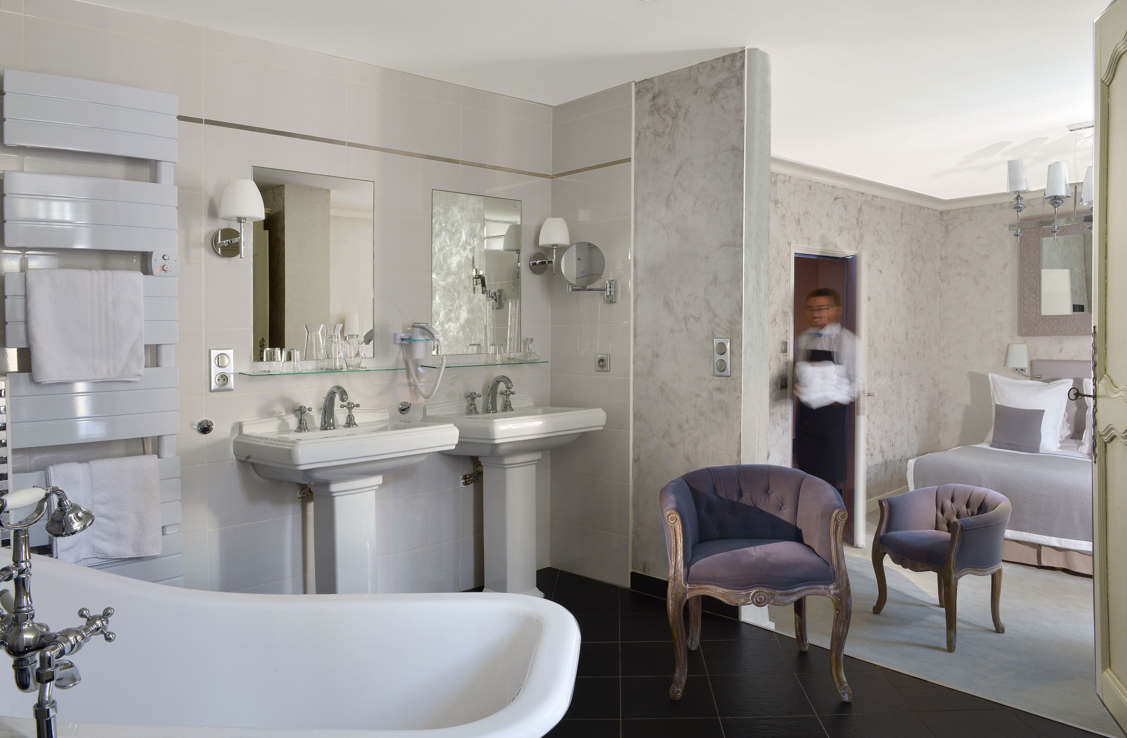 superior double room | bathroom | hair dryer