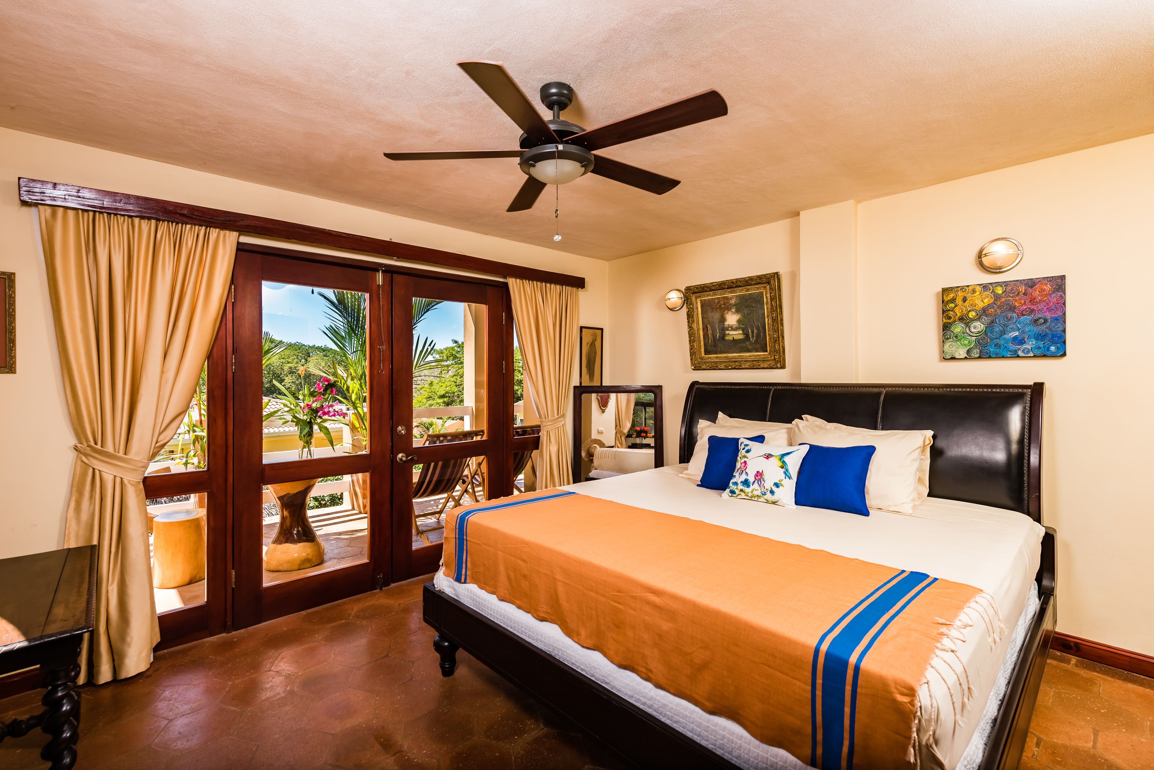 signature room, 1 king bed, terrace, pool view | view from room