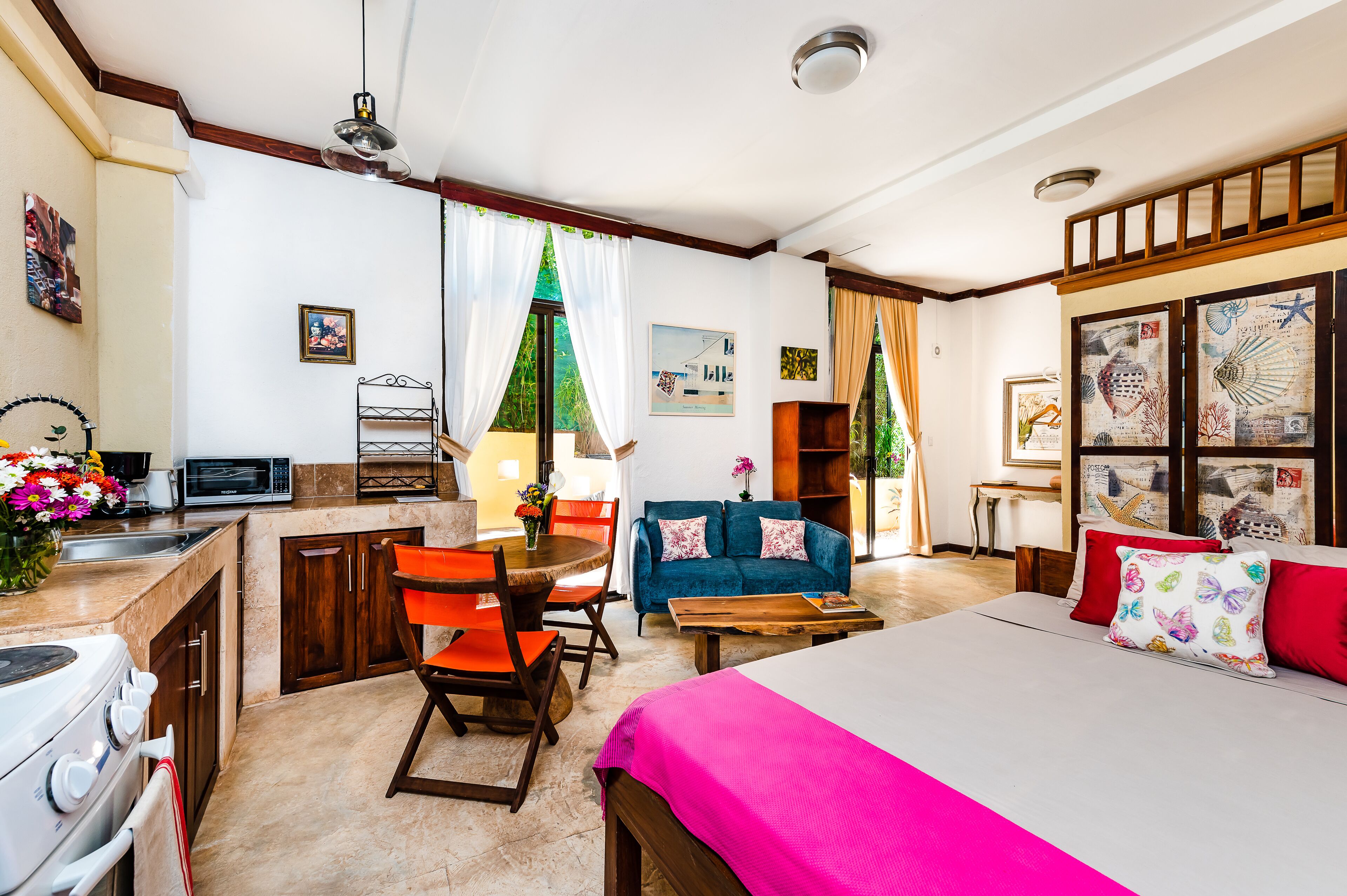 senior studio, 2 double beds, kitchen | view from room