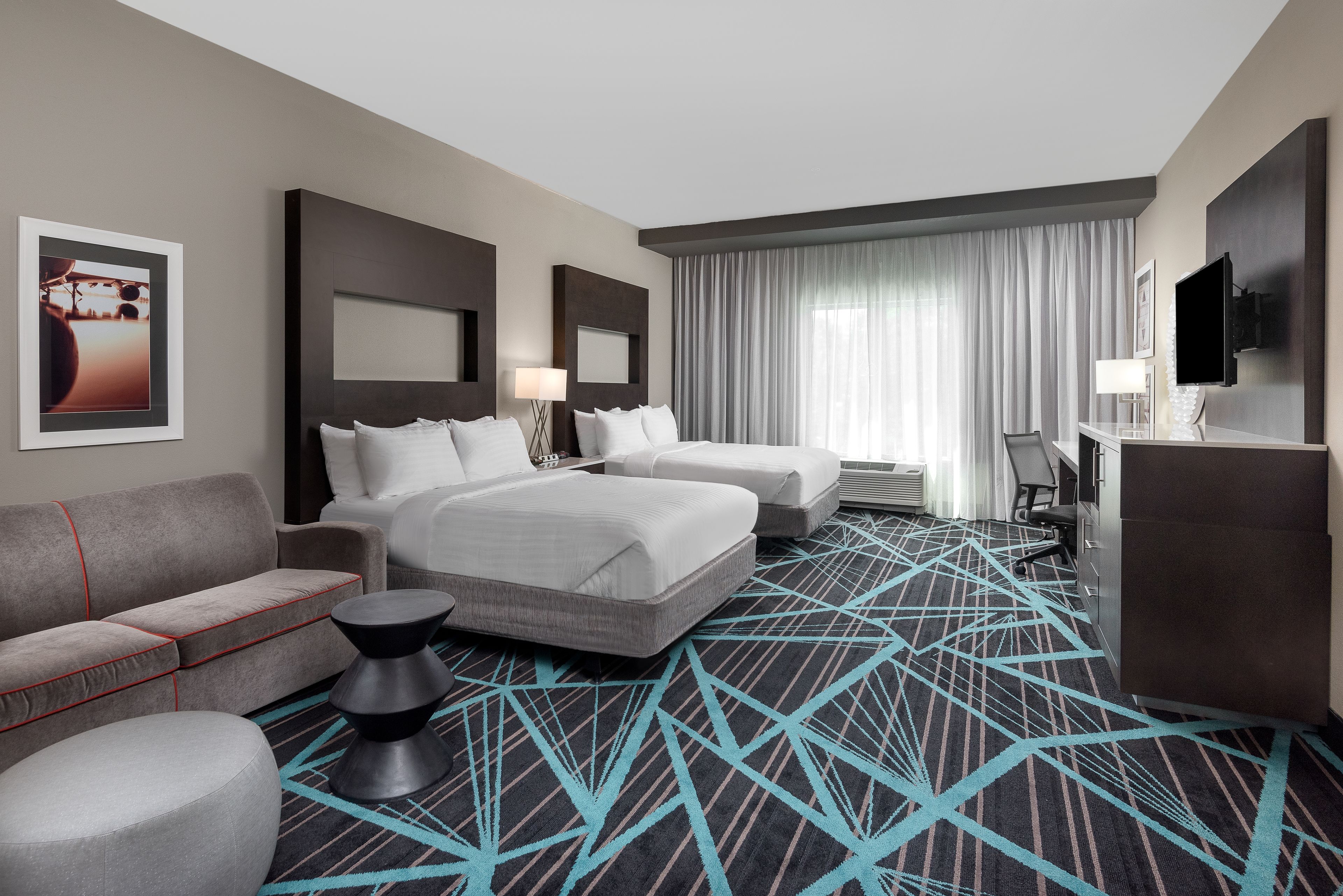 in-room safe, desk, laptop workspace, iron/ironing board