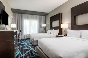 Standard Room, 2 Queen Beds | In-room safe, desk, laptop workspace, iron/ironing board