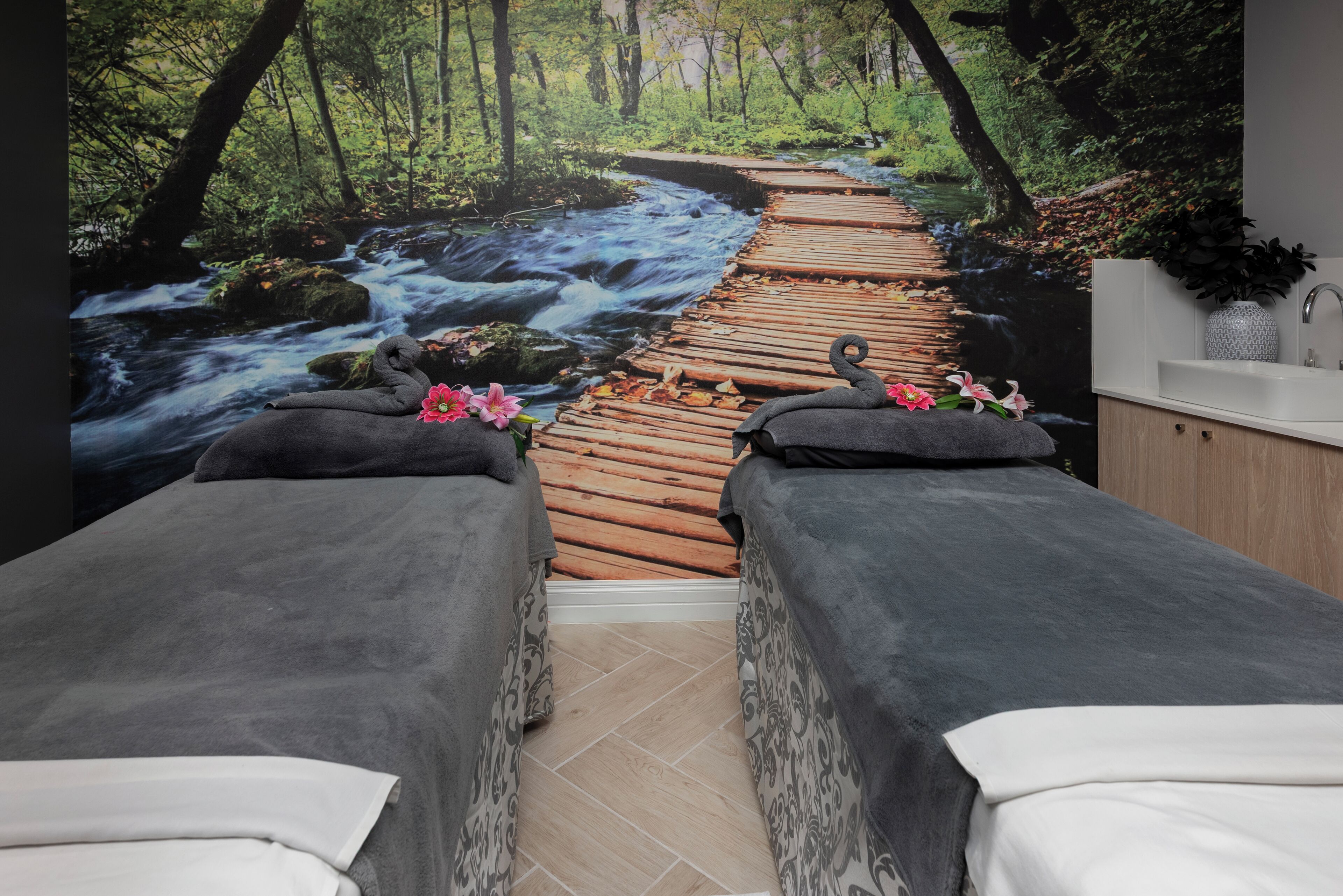 Salas de tratamiento para parejas, sauna y baño de vapor 