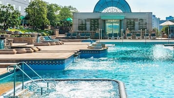 Indoor pool, outdoor pool