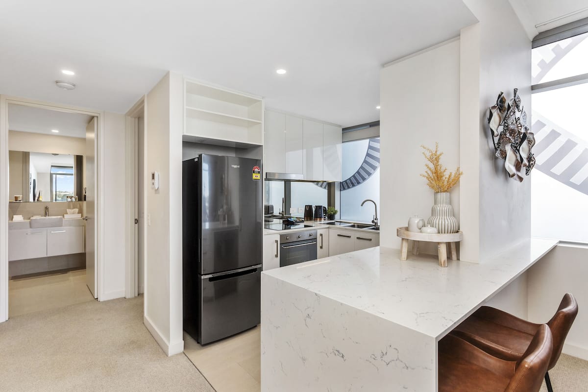 1 bedroom deluxe apartment | private kitchen | microwave, coffee/tea maker, toaster, cookware/dishes/utensils