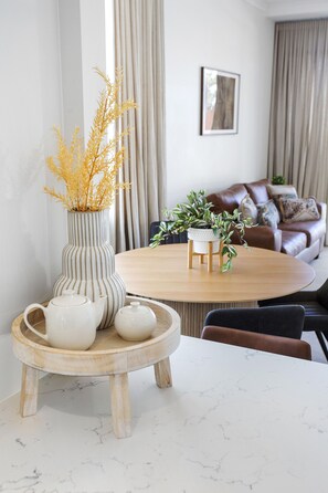 1 Bedroom Deluxe Apartment | Living area | Flat-screen TV, iPod dock - Nautica Residences Fremantle (East Fremantle)