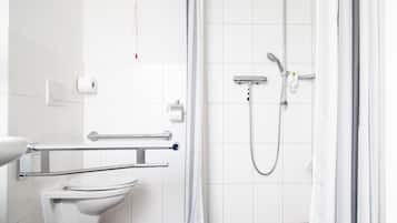 Doppel- oder Zweibettzimmer | Dusche im Bad