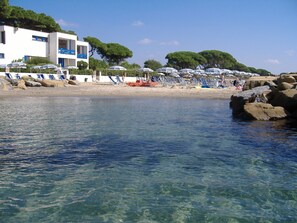 Apartment, 2 Bedrooms, Sea View | Beach | Private beach nearby, sun loungers, beach umbrellas - Baia Etrusca (Piombino)