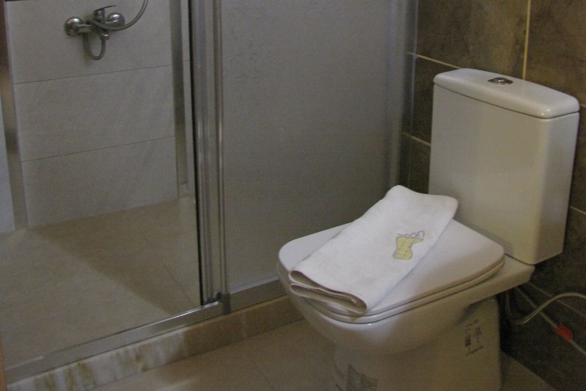 Luxury-Doppel- oder -Zweibettzimmer, 1 Schlafzimmer, Nichtraucher | Dusche im Bad