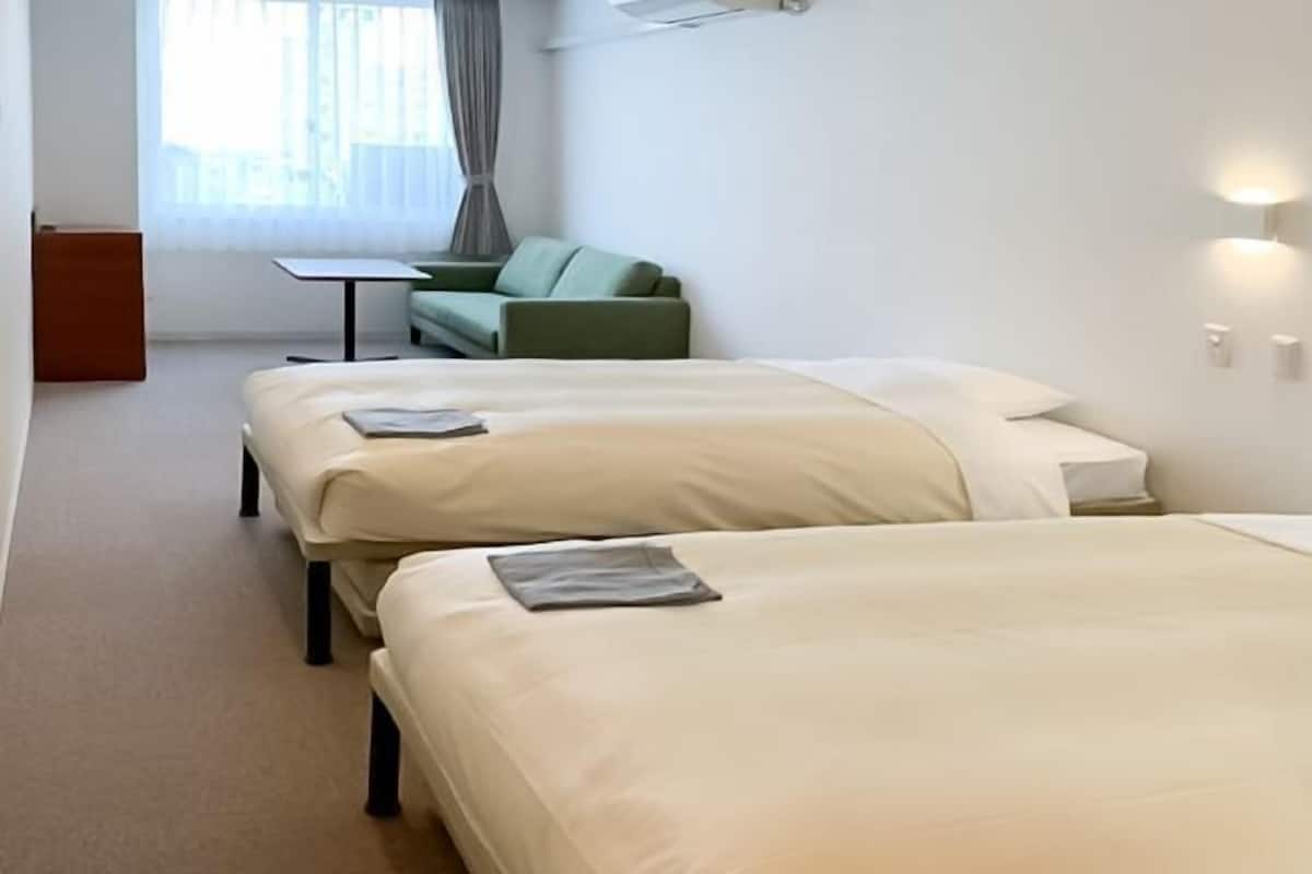 Escritorio, cortinas blackout, wifi gratis y ropa de cama
