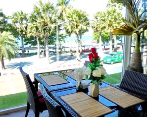 Breakfast, lunch, dinner served; international cuisine, beach views  - The Beach Front Resort Pattaya  - SHA Plus (Pattaya)