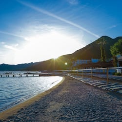 Private beach, sun-loungers, beach umbrellas, beach massages