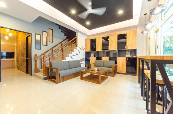 Sala de estar en el lobby