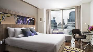 Minibar, in-room safe, desk, laptop workspace