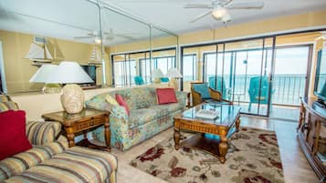 Condo, 2 Bedrooms | Living area | Flat-screen TV, DVD player