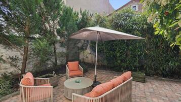 Apartment, Private Bathroom, Garden View | Terrace/patio