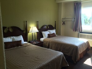 Room, 2 Double Beds | Desk, free WiFi, bed sheets