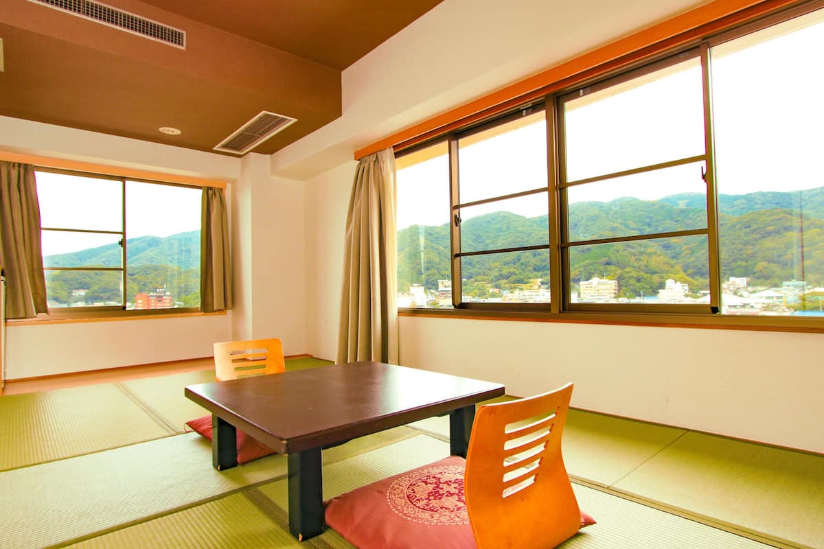 Standard Japanese-Style Room with 9 Tatami Mats (Mountain side) - Indoor Bath, Non Smoking | Bed sheets