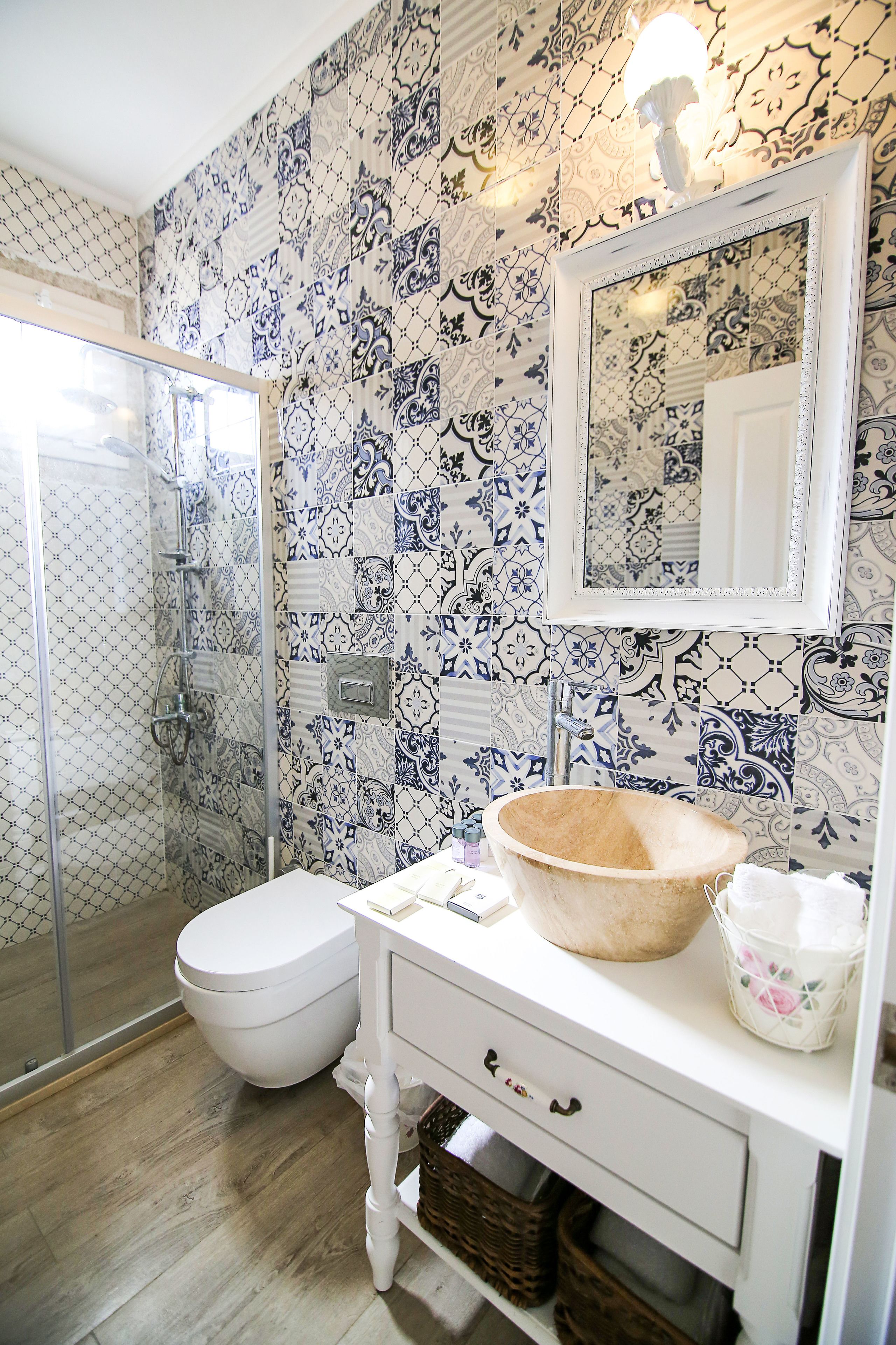 free toiletries, hair dryer, slippers, towels