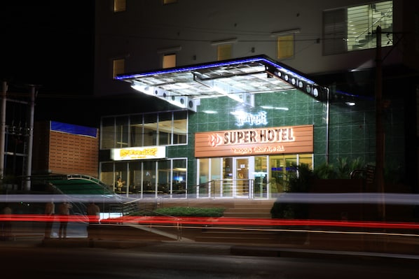 Front of property – evening/night