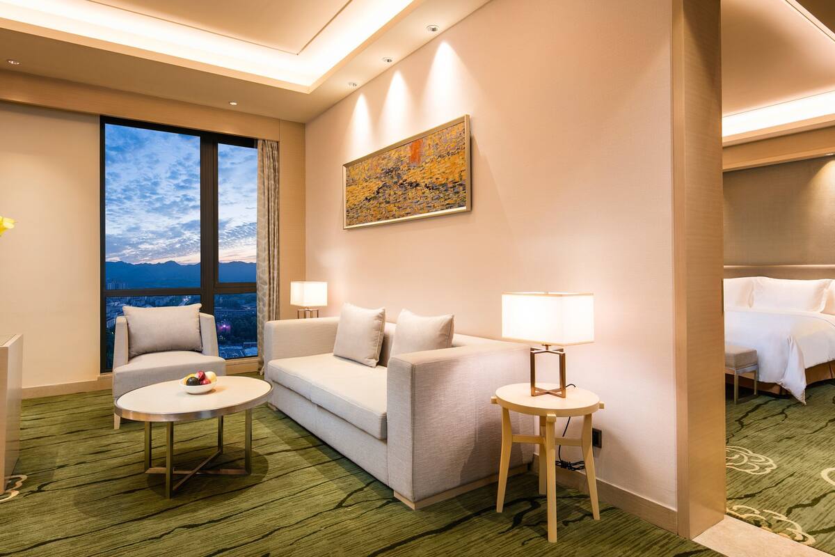 suite, 1 bedroom, city view | 1 bedroom, premium bedding, minibar, in-room safe