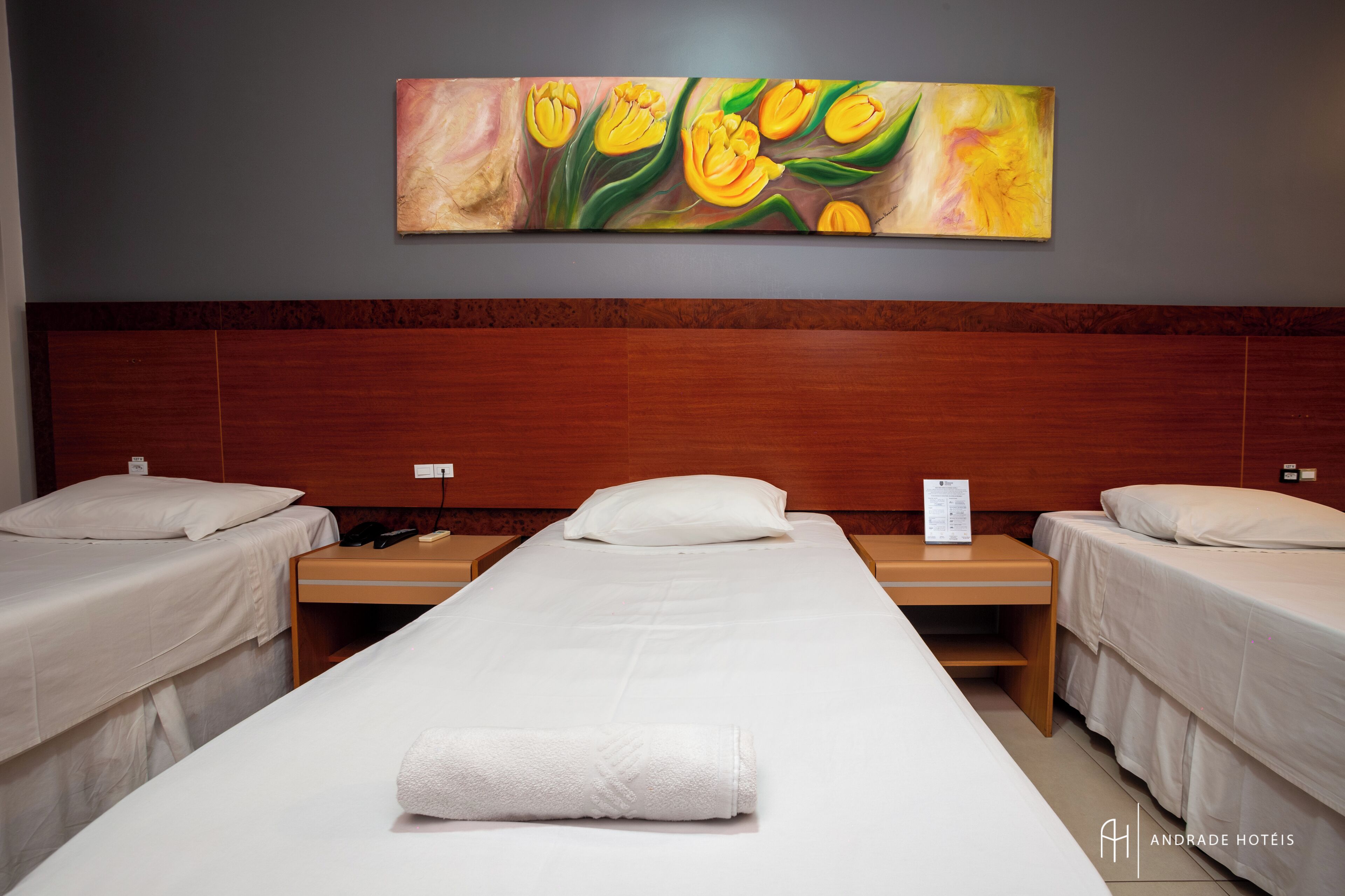 standard triplo twin | 1 bedroom, minibar, in-room safe, desk