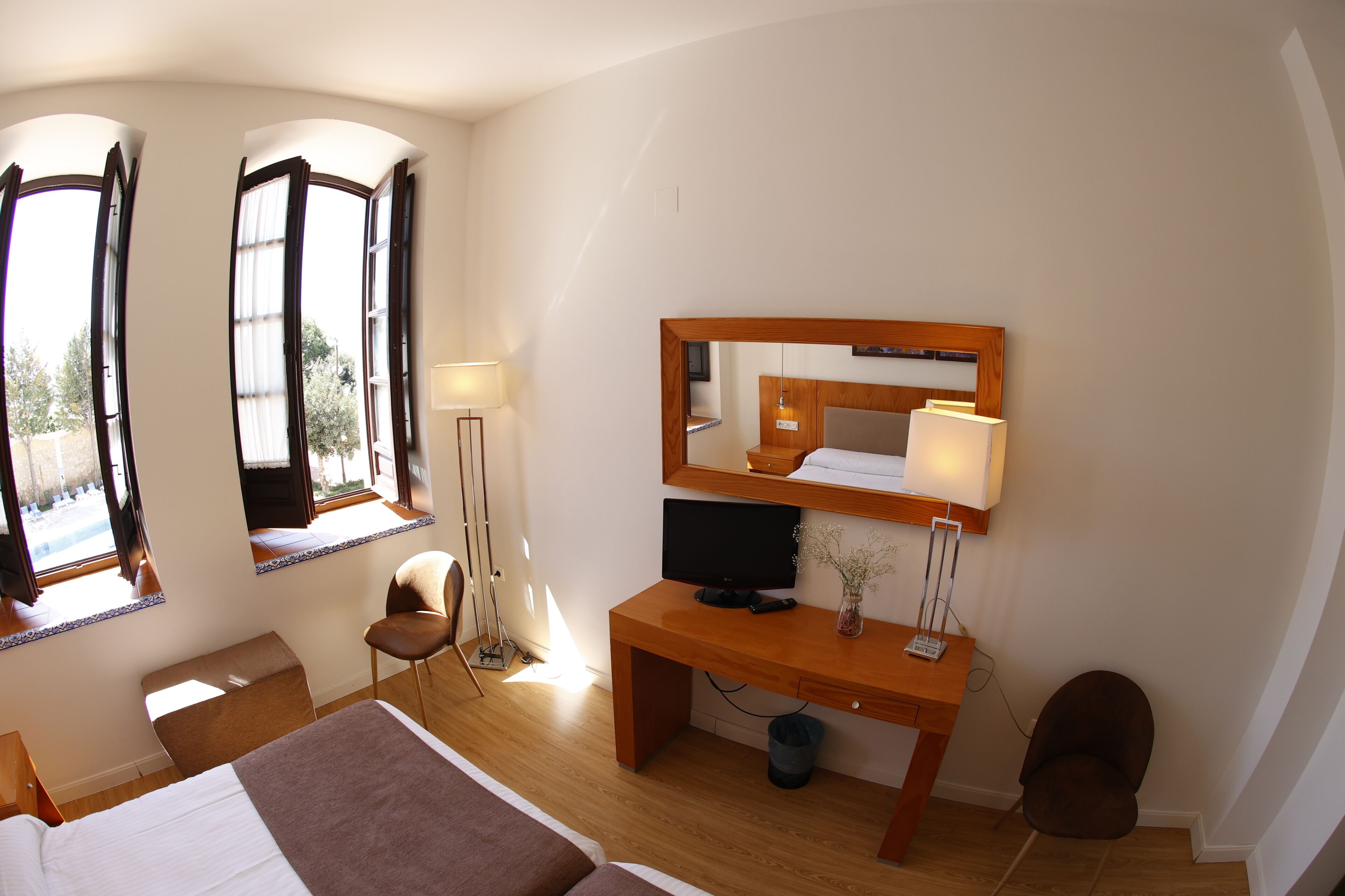 double or twin room | desk, blackout curtains, free cots/infant beds