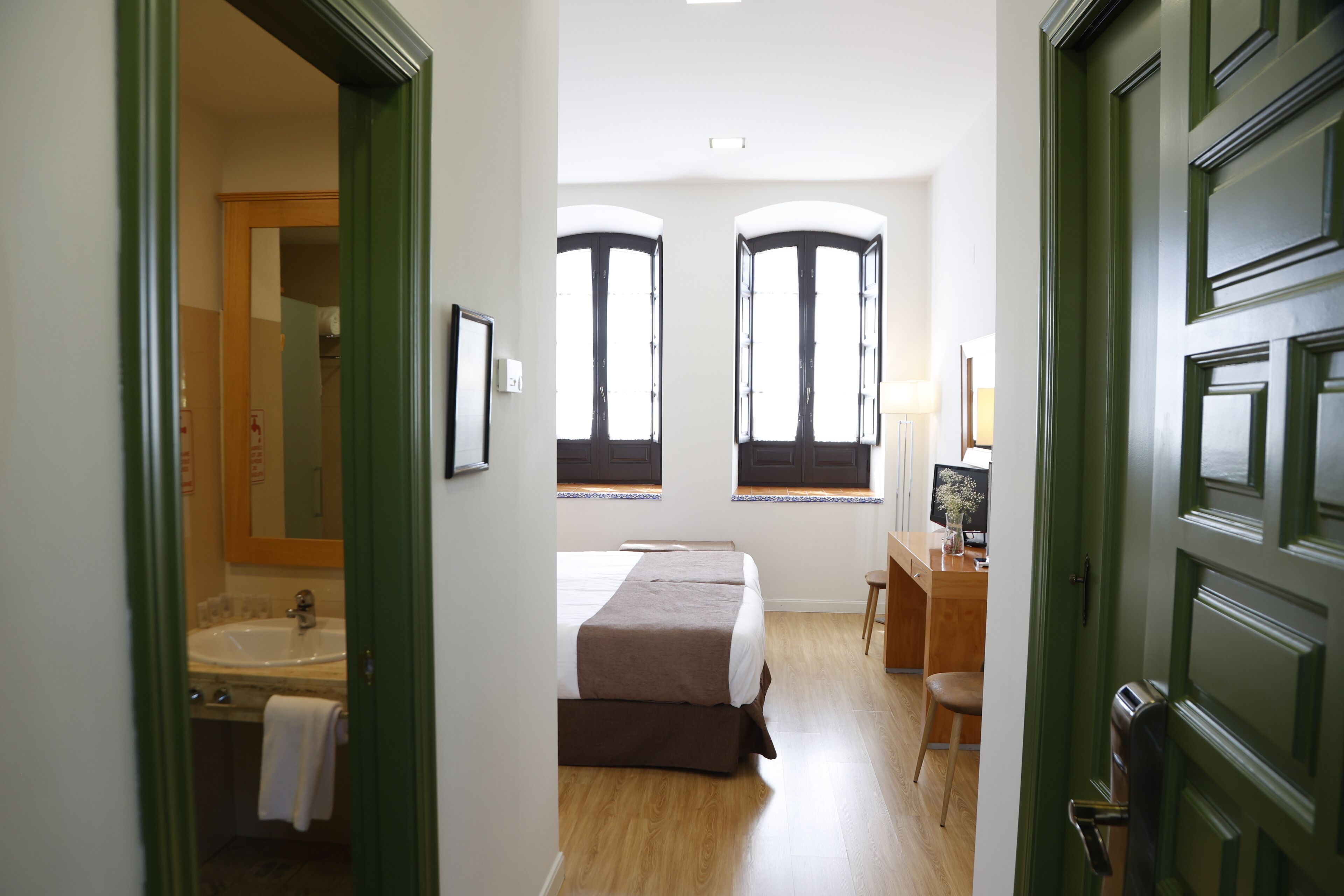 double or twin room | desk, blackout curtains, free cots/infant beds