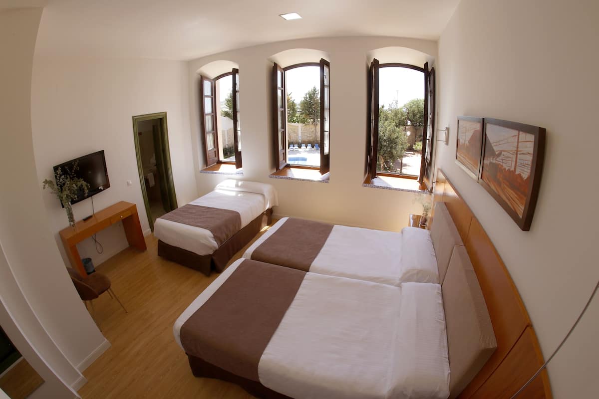 double or twin room | desk, blackout curtains, free cots/infant beds