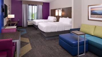 Desk, iron/ironing board, free cribs/infant beds, rollaway beds