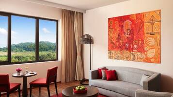 Flatscreentelevisie en een dvd-speler