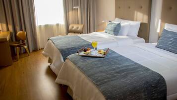 Premium bedding, minibar, in-room safe, desk