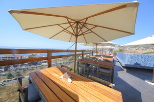 Outdoor pool, a rooftop pool