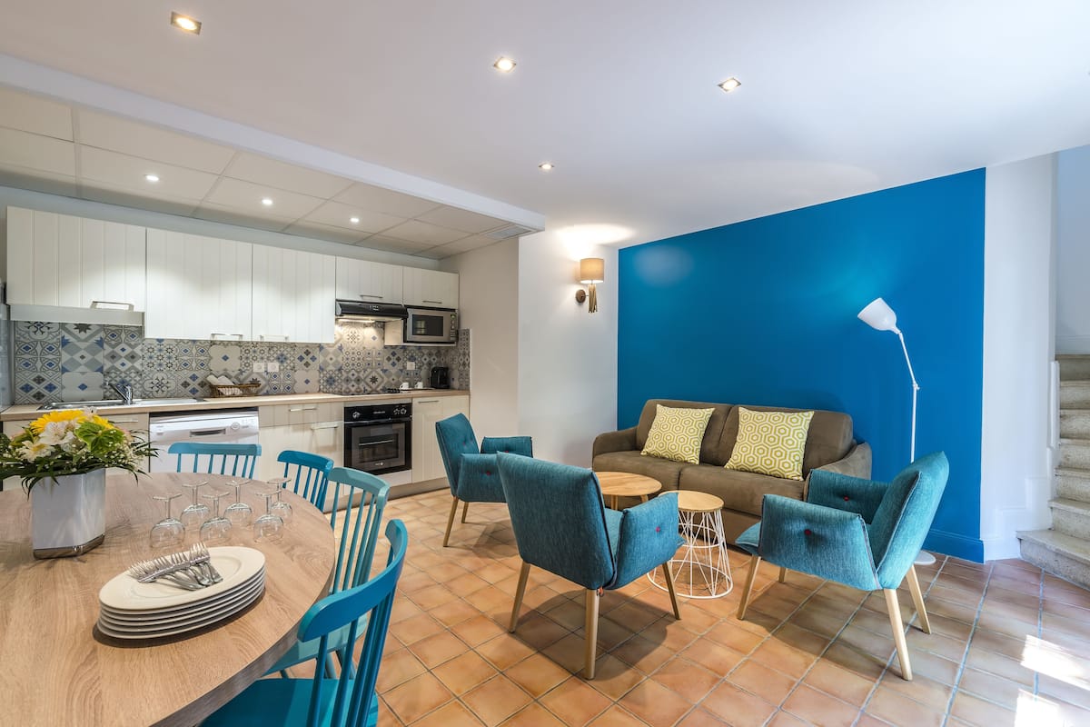 Appartement 6-8 personnes duplex balcon vue mer | Coin séjour