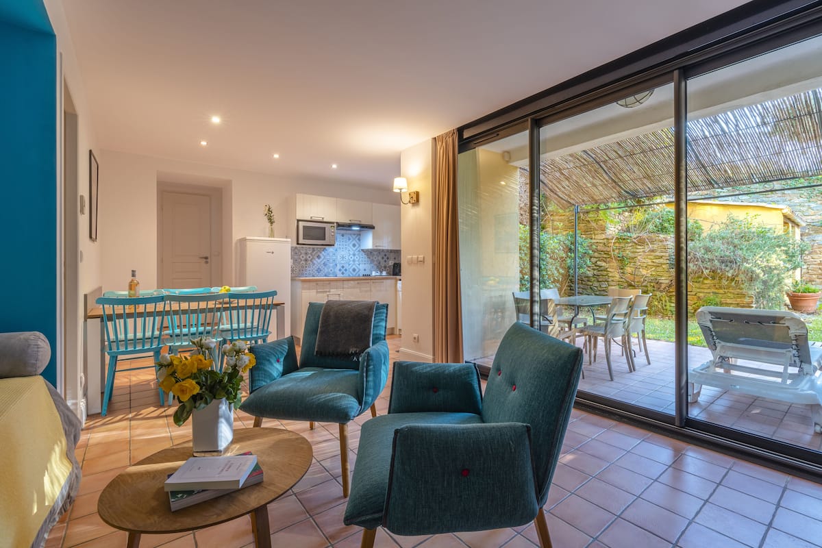 Appartement 4-6 personnes RDJ Terrasse vue jardin | Coin séjour