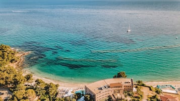 Vlak bij het strand