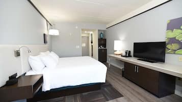 In-room safe, desk, laptop workspace, blackout drapes