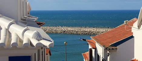 Departamento, 1 habitación, Terraza, vista parcial al mar | Vista a la playa o el mar
