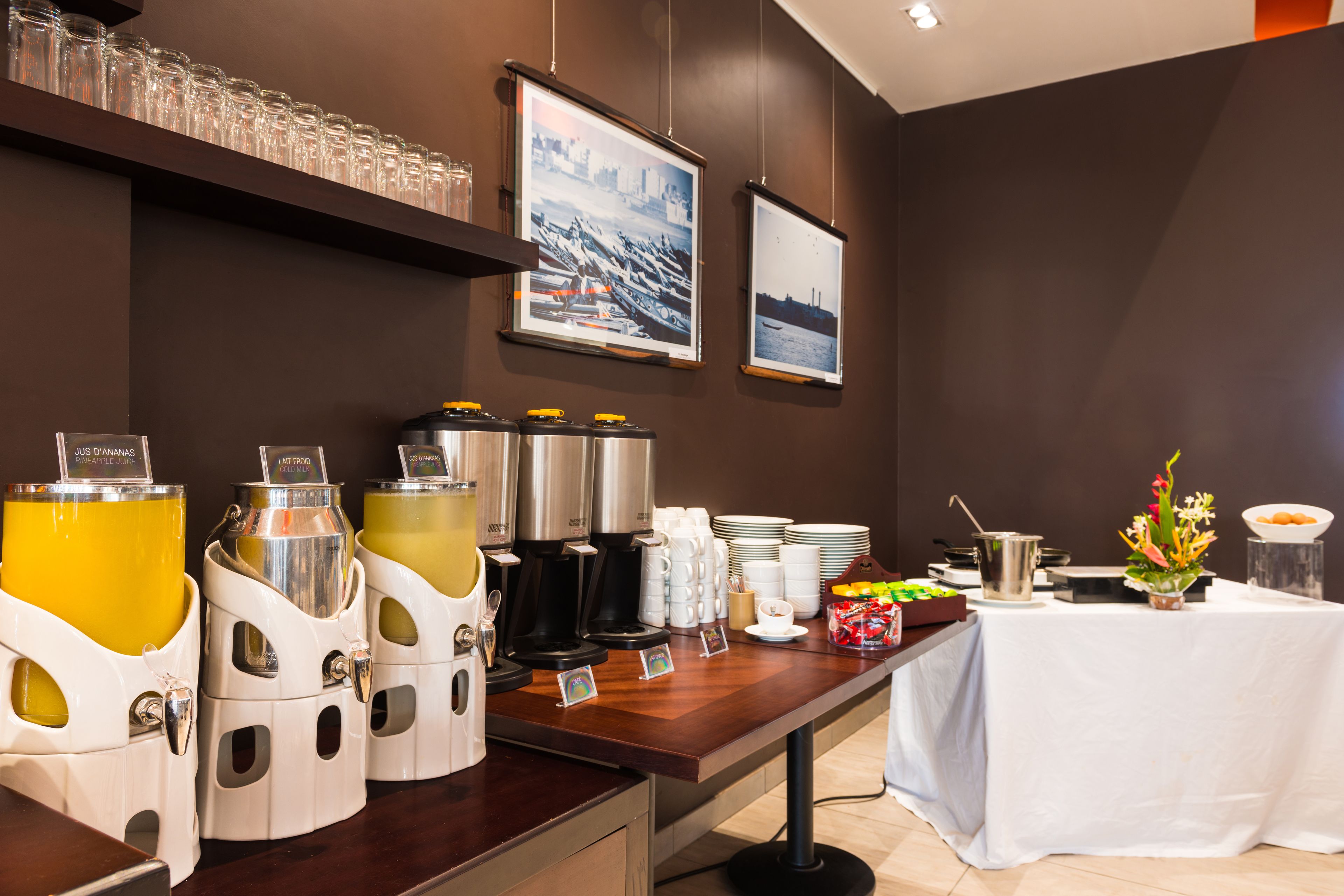 daily buffet breakfast (eur 15 per person)